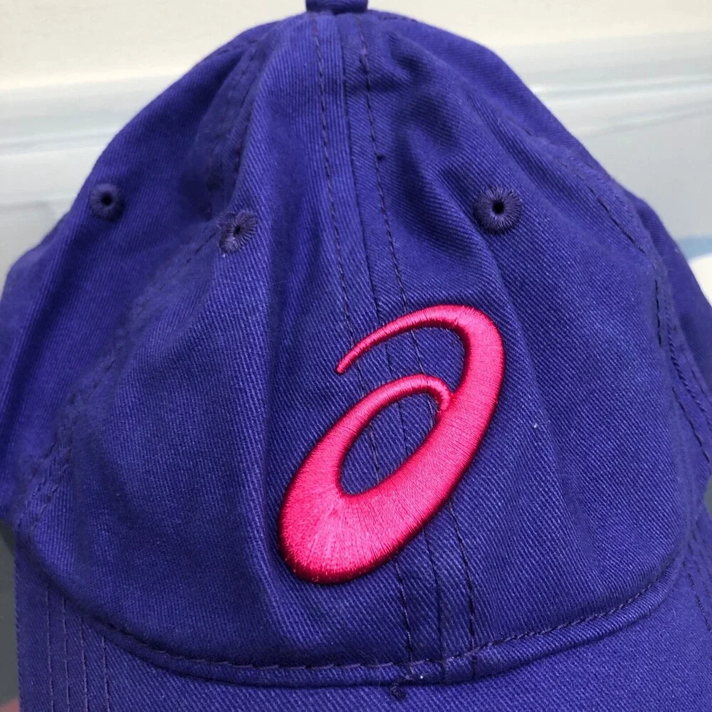 Basics Hat‎ Purple Adjustable Size Snapback Cap Pink Logo Womens Yoga Sports